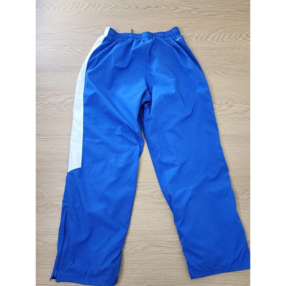 Nike Pants Mens XL Blue Track Windbreaker Y2K Storm Fit Activewear Pants Check - Picture 10 of 13